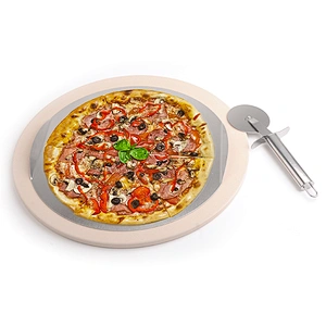 Round baking boards ceramic and stainless steel  plates pizza tools pizza cutter