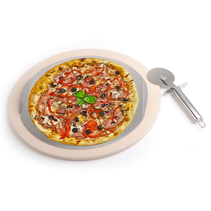 Round baking boards ceramic and stainless steel  plates pizza tools pizza cutter