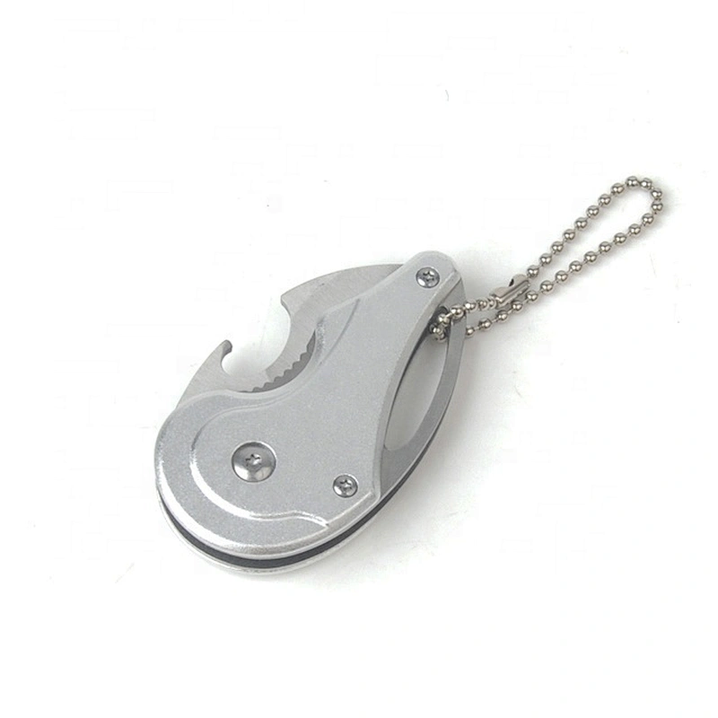 Mini multifunctional folding keychain gift knife