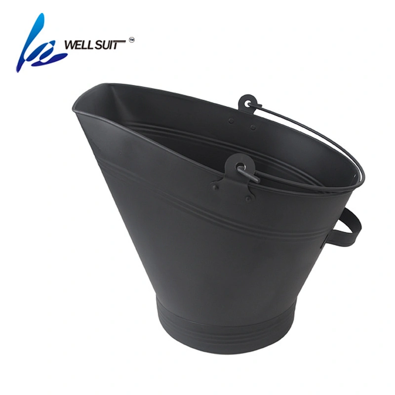 Fireplace metal Ash/Coal bucket with shovel