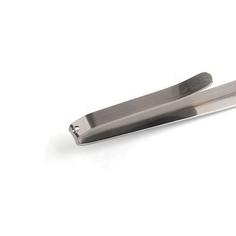Stainless steel hotel shoe horn 42cm customized metal shoehorn with comfort grip