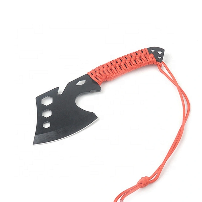 Mini Outdoor Survival Camping Hunting axe handle with Paracord wrap hatchet