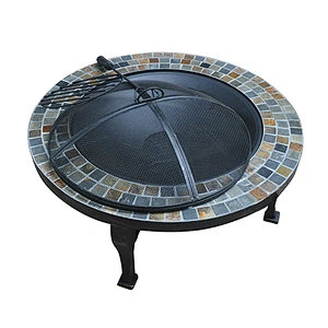 Patio heater outdoor used Square wood burning carbon steel fire pit for Garden BBQ
