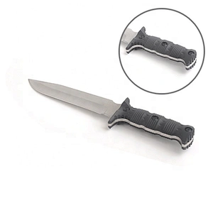 Full Tang Stainless Steel Blade Nylon Fiber Handle Survival Hunting Knife with Sheath