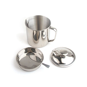 Stainless steel oil filter pot oil strainer pot with lid