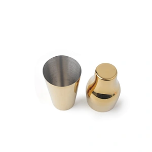 Professional stainless steel wine cocktail shaker rose gold plated