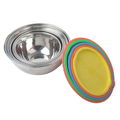 Stainless Steel Mixing Bowls Multi Color For Elegant Look Salad Bowl Painting Bowl