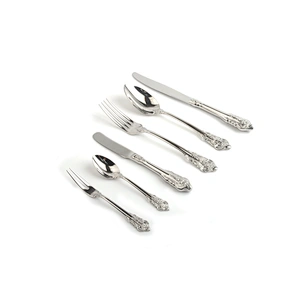 Best Quality Durable Low MOQ Fine Polishing Silver Stainless Steel 18/10 Hotel Cutlery Set