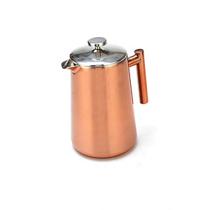 New design hot selling stainless steel copper plating tea pot