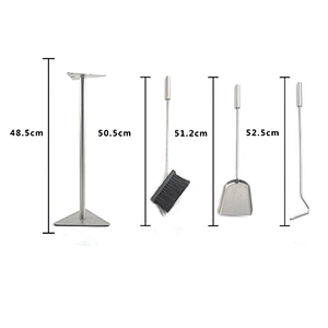 Outdoor metal fireplace tool 3pcs set house garden fireplace accessories