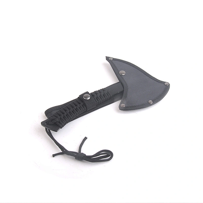 New design hot selling stainless steel outdoor survival hatchet with nylon string handle