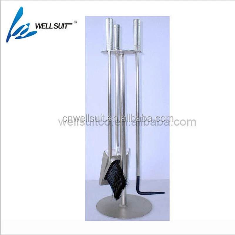 High Quality Rustic stainless steel iron Fireplace Tool set