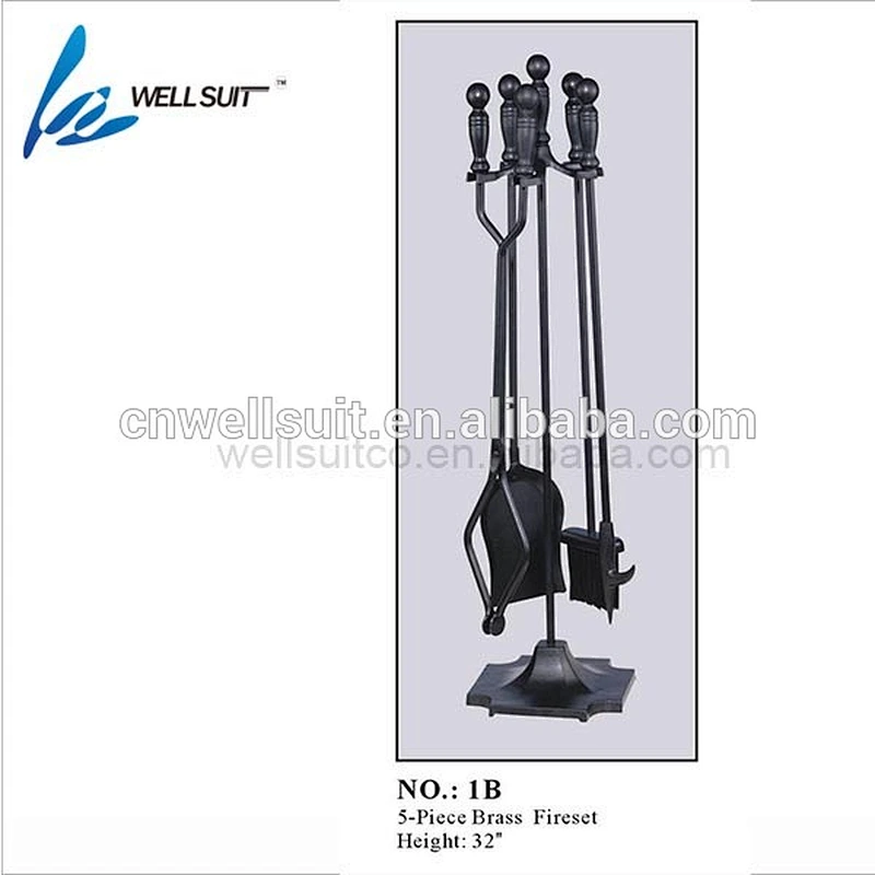 Hot selling fireplace accessory 5 in 1 fireplace tool set