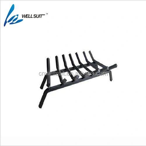 Wrought Iron Fireplace Firegrate With Black Powder Coating