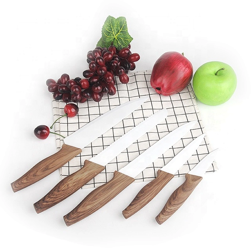 5pcs Stainless Steel fruit bread High Quality Sharp kitchen knife set with PP handle