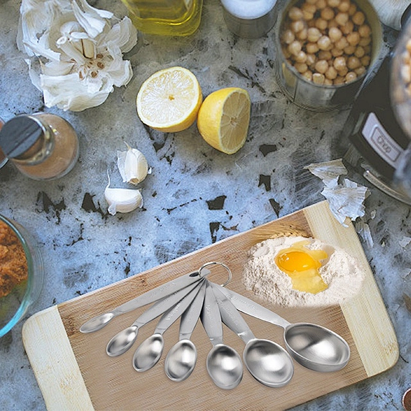 Amazon hot-selling food grade copper plating measuring spoons set