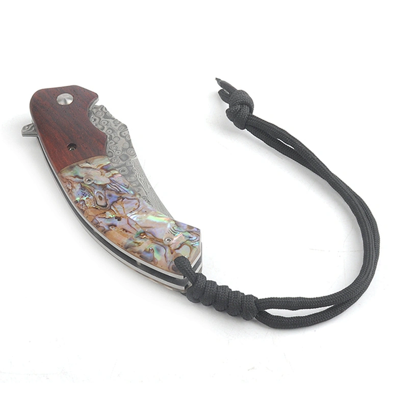 Folding Damascus Pocket Knife