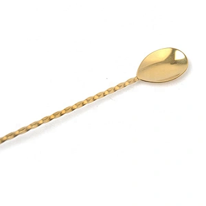 stainless steel bar muddler cocktail gold mixing spoon