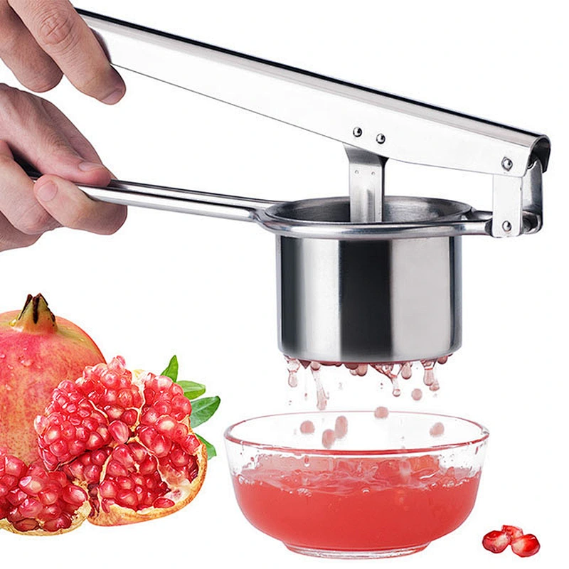 Hot Sale Stainless Steel pomegranate orange juice Lemon watermelon fruit Potato Press Masher Ricer