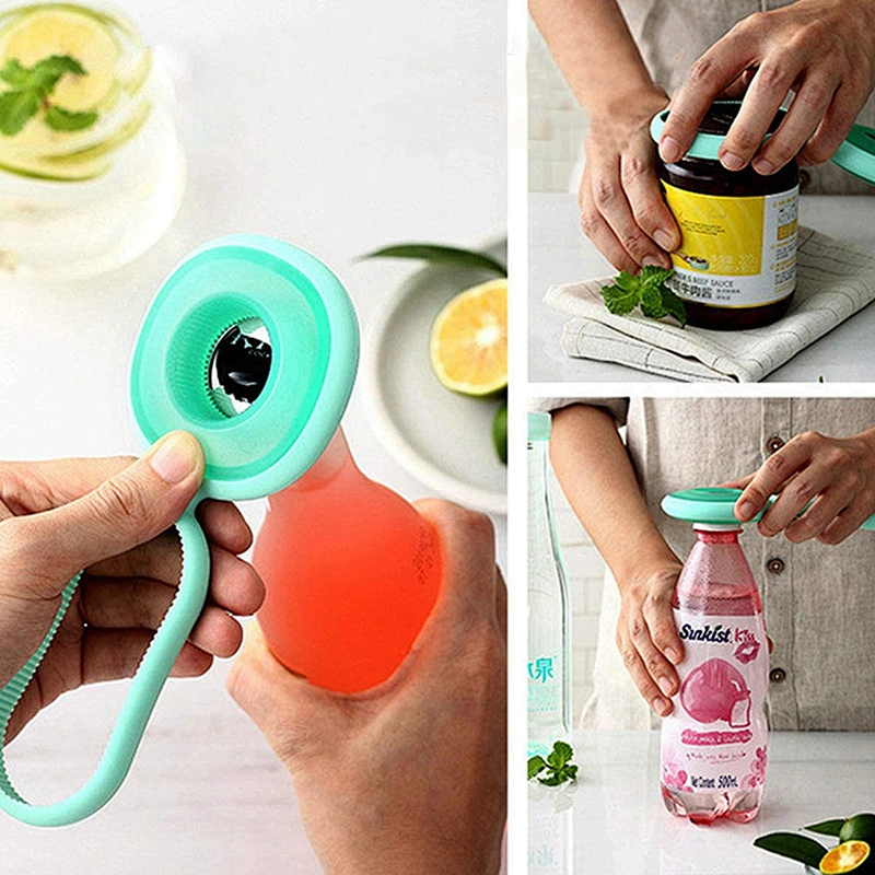 hot selling non-slip multifunction plastic manual bottle opener