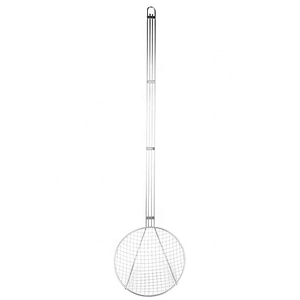 Stainless steel large capacity strainer Wire Mesh Frying Cooking Oil Draining Skimmer