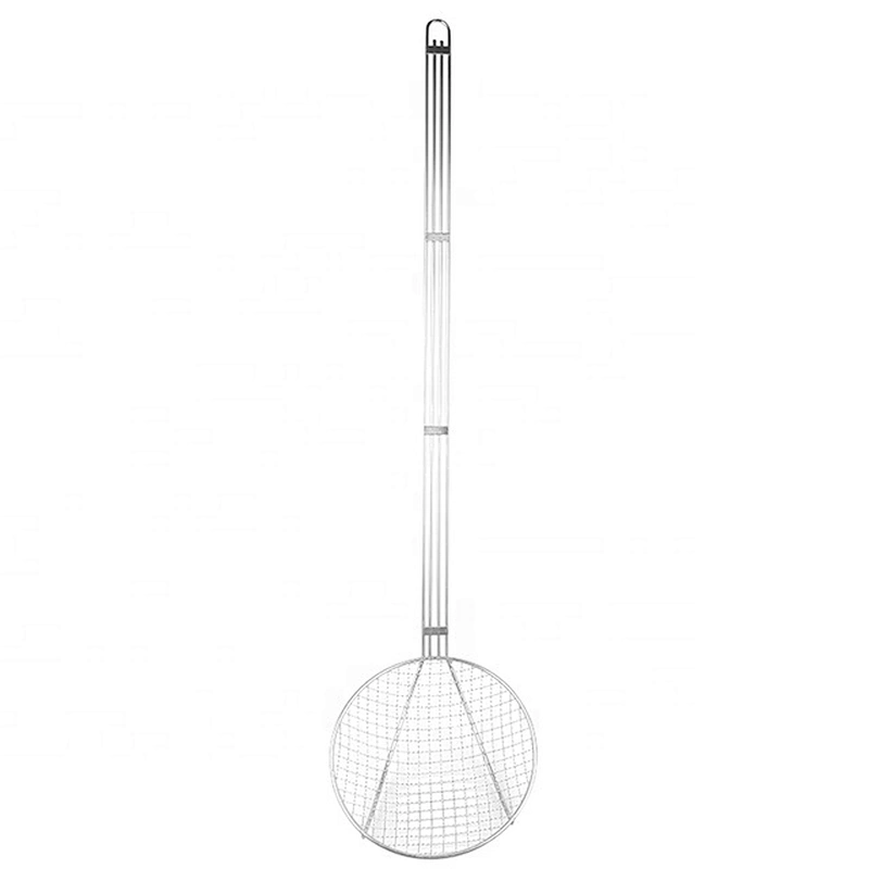 Stainless steel large capacity strainer Wire Mesh Frying Cooking Oil Draining Skimmer