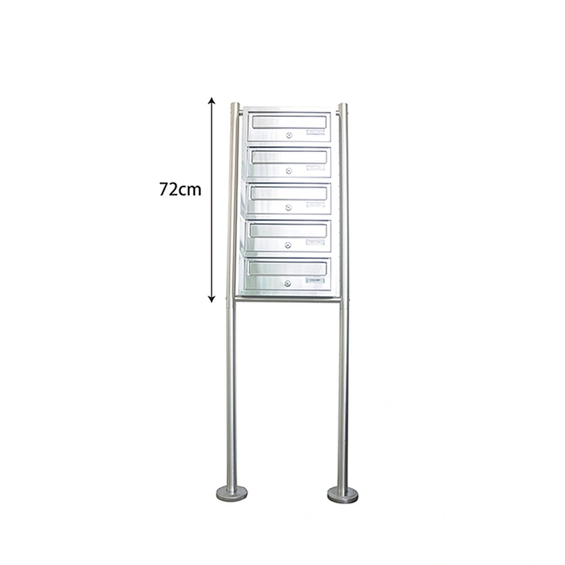 Steel Stainless Outdoor Lock  Apartment Mailbox Outdoor Waterproof Apartment Stainless Steel Free Stand Mailbox