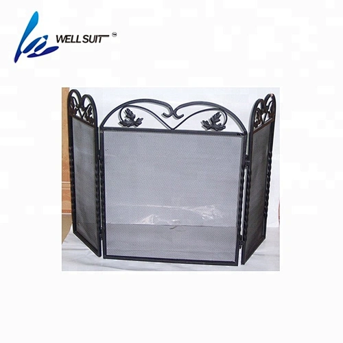 Fireplace screen 3 Panel  Decorative Mesh