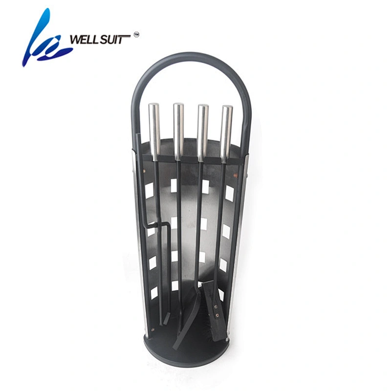 Hot selling modern stainless steel fireplace accessory