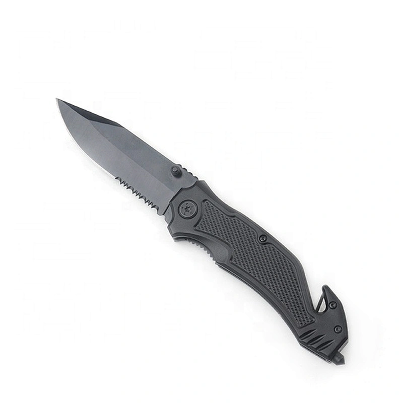 Multifunctional folding utility knife pocket with black coating