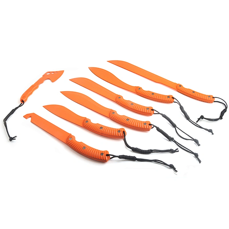 7pcs outdoor knife set with in plastic case