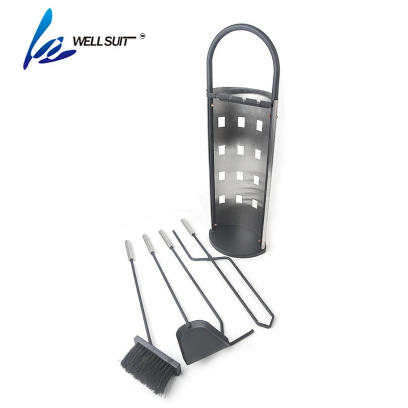 Hot selling modern stainless steel fireplace accessory