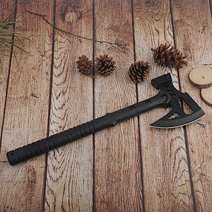 Double Sides Head Stainless Steel Hatchet Survival Camp Axe Hammer with Nylon Fiber Handle