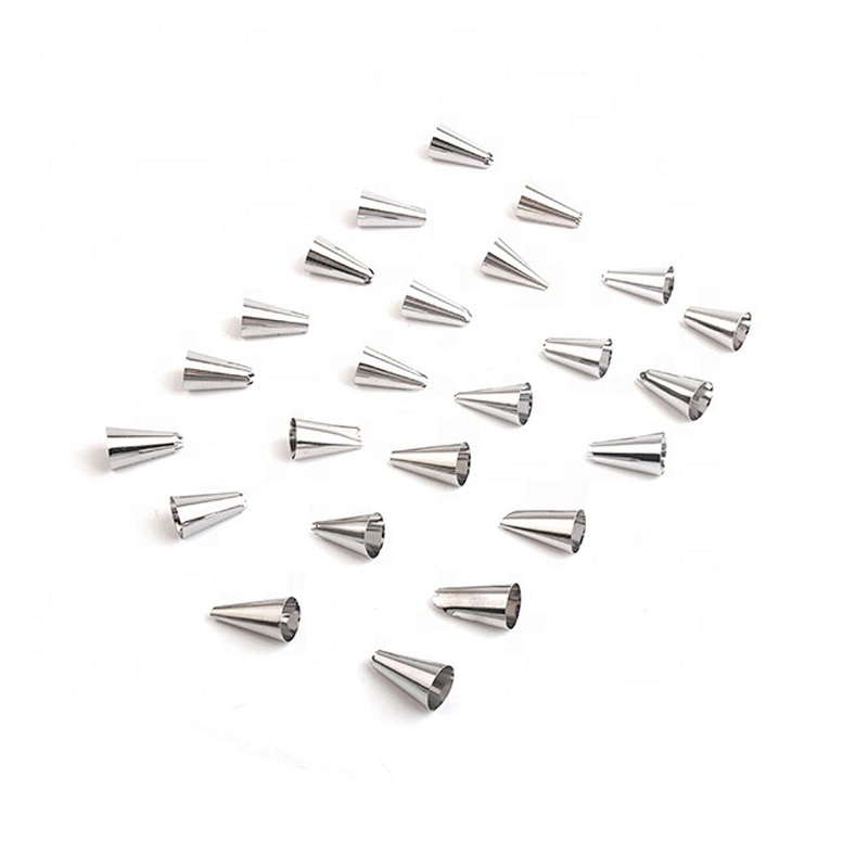 Seamless 304 Stainless Steel Cake Icing Nozzle Piping Tip