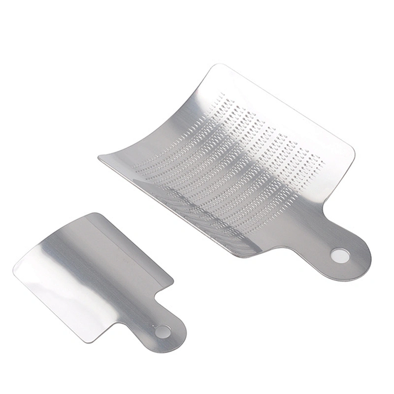 stainless steel spoon-shape food grater set for garlic,garlic crusher for ginger,gralic