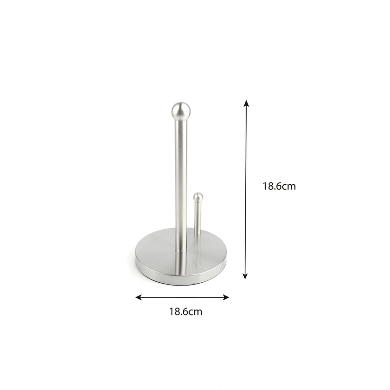 Stainless Steel Tissue Holder Towel Roll Metal Steel Countertop Rack Tissue Roll and Napkin Tissue Rack