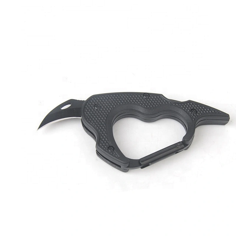 Hot multifunctional flashlight folding carabiner knife
