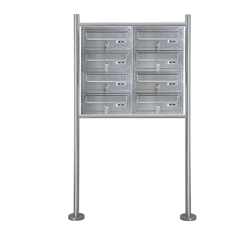 Wrought Stainless Steel Free Standing Residential Mailboxes With Posts