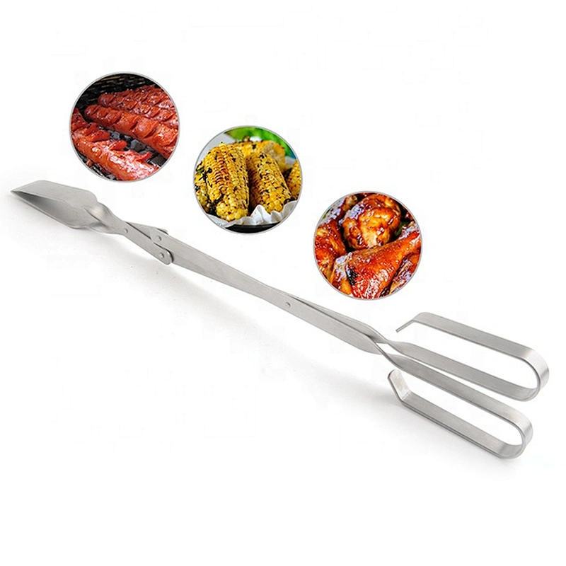 BBQ Tool Stainless steel Food Bread Barbecue Kitchen Clip Clamp Food bbq tools Barbecue Tongs