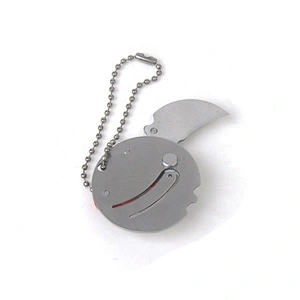 Multifunctional promotion mini gift knife with keychain