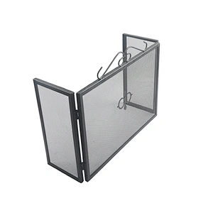 Hot Selling Iron Safe Proof Fence 3 Panel Metal Panel Gate Proof Fireplace Screen Free Standing