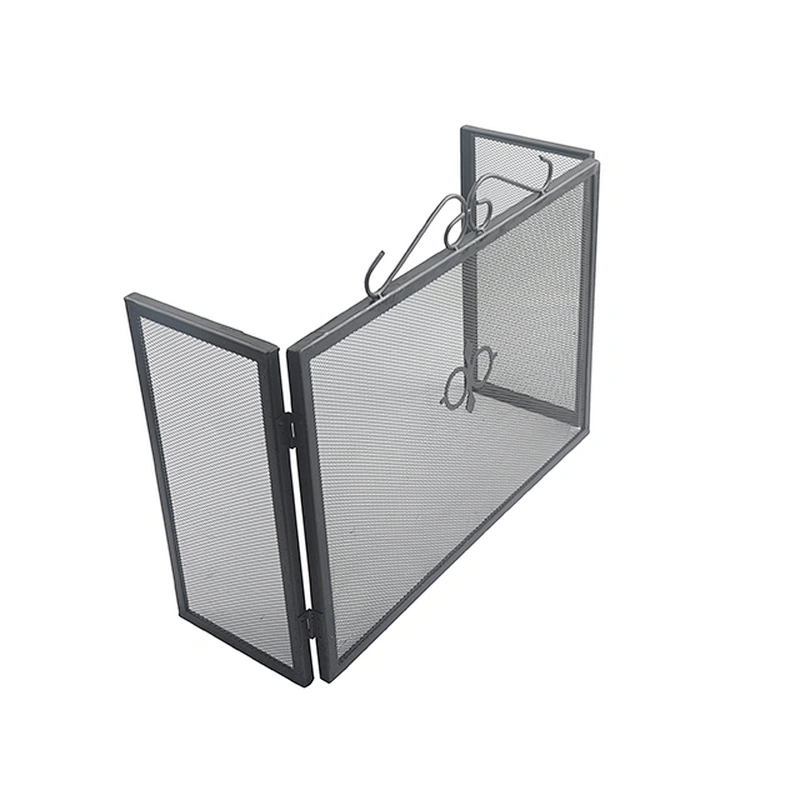 Hot Selling Iron Safe Proof Fence 3 Panel Metal Panel Gate Proof Fireplace Screen Free Standing