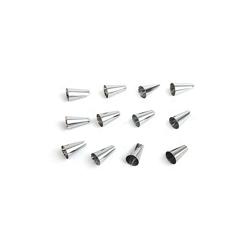 Seamless 304 Stainless Steel Cake Icing Nozzle Piping Tip