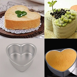 Aluminium cake bread oven baking pan aluminum bakery trays,heart-shaped aluminium bakeware