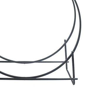 Firewood rack Firewood Log Rack Hoop Tubular Steel Wood Storage Holder for Indoor & Outdoor 40Inch