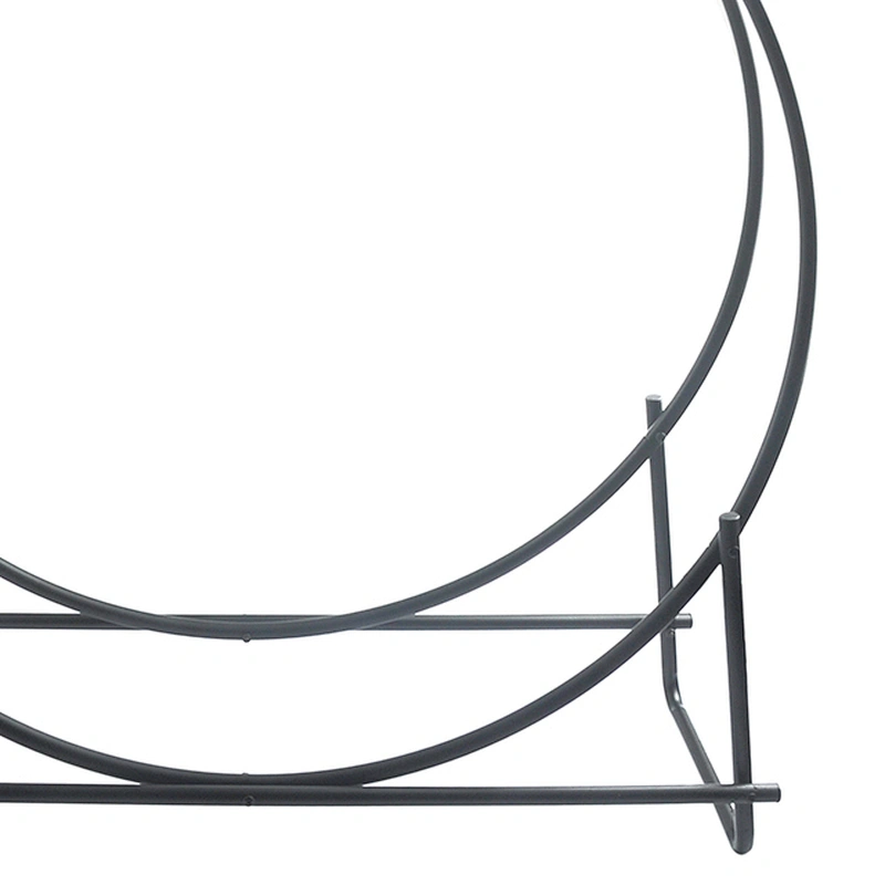 Firewood rack Firewood Log Rack Hoop Tubular Steel Wood Storage Holder for Indoor & Outdoor 40Inch