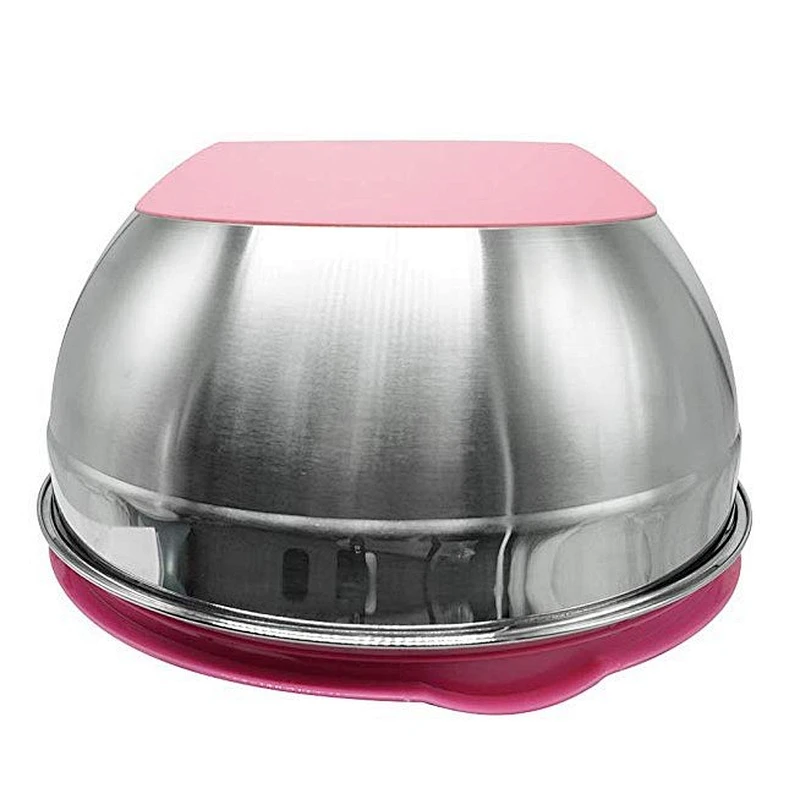 Reusable large restaurant stainless steel salad bowl set with plastic lid