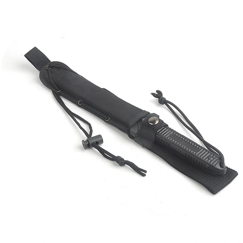 High quality Stainless steel outdoor forest camping survival knife with string