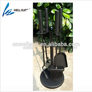 High Quality Rustic stainless steel iron Fireplace Tool set