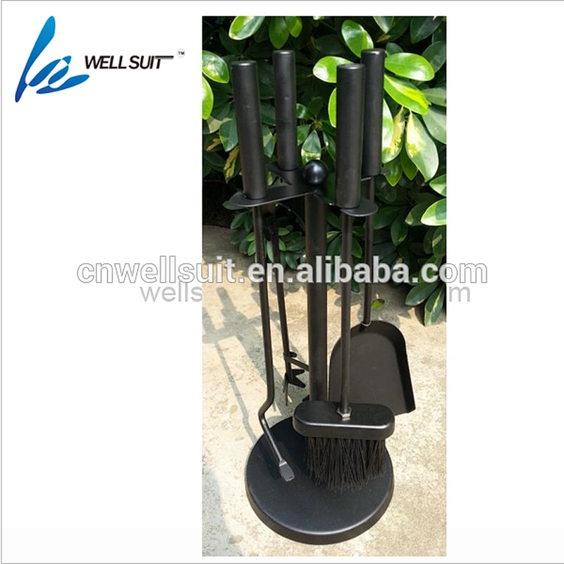 High Quality Rustic stainless steel iron Fireplace Tool set